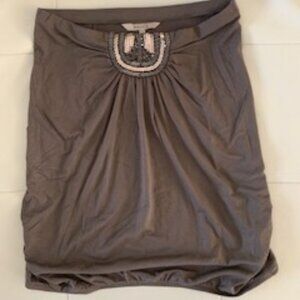 RW & Co Strapless Beaded Top XS